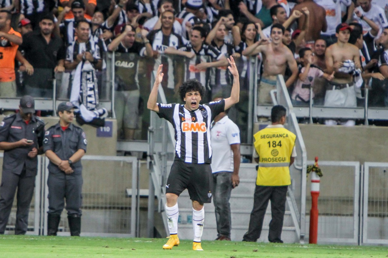 Luan foi o autor do gol que sacramentou a vaga do Atlético para a final da Copa do Brasil de 2014