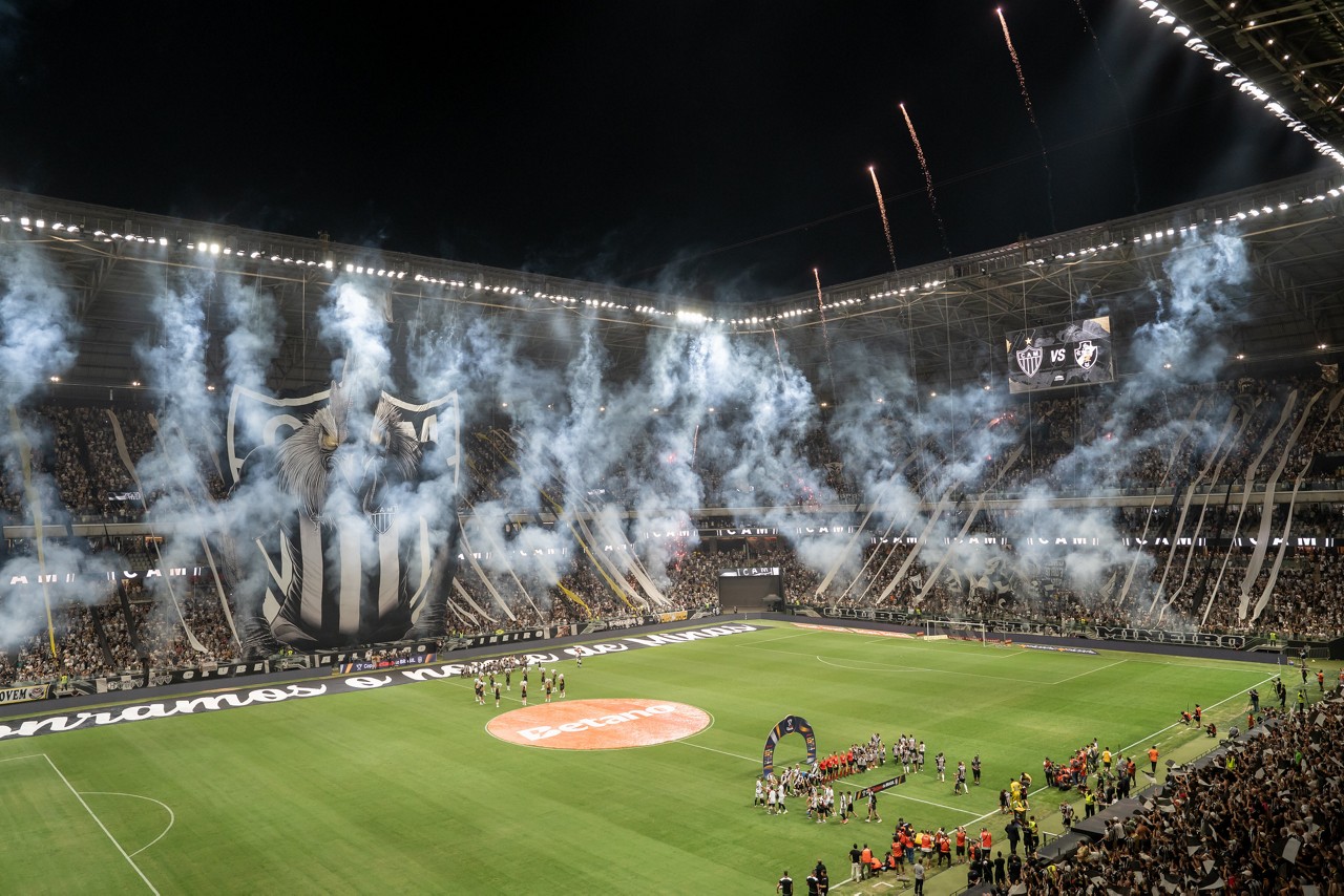 O Atlético ainda não utilizou a Arena MRV em 2025, já que o estádio passa por reformas