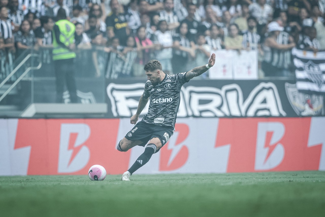 Lyanco em jogo do Atlético contra o Vitória, pelo Campeonato Brasileiro 2024