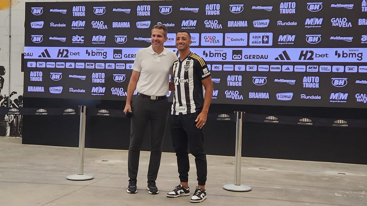 Zagueiro foi apresentado por Vitor Bagy na Arena MRV