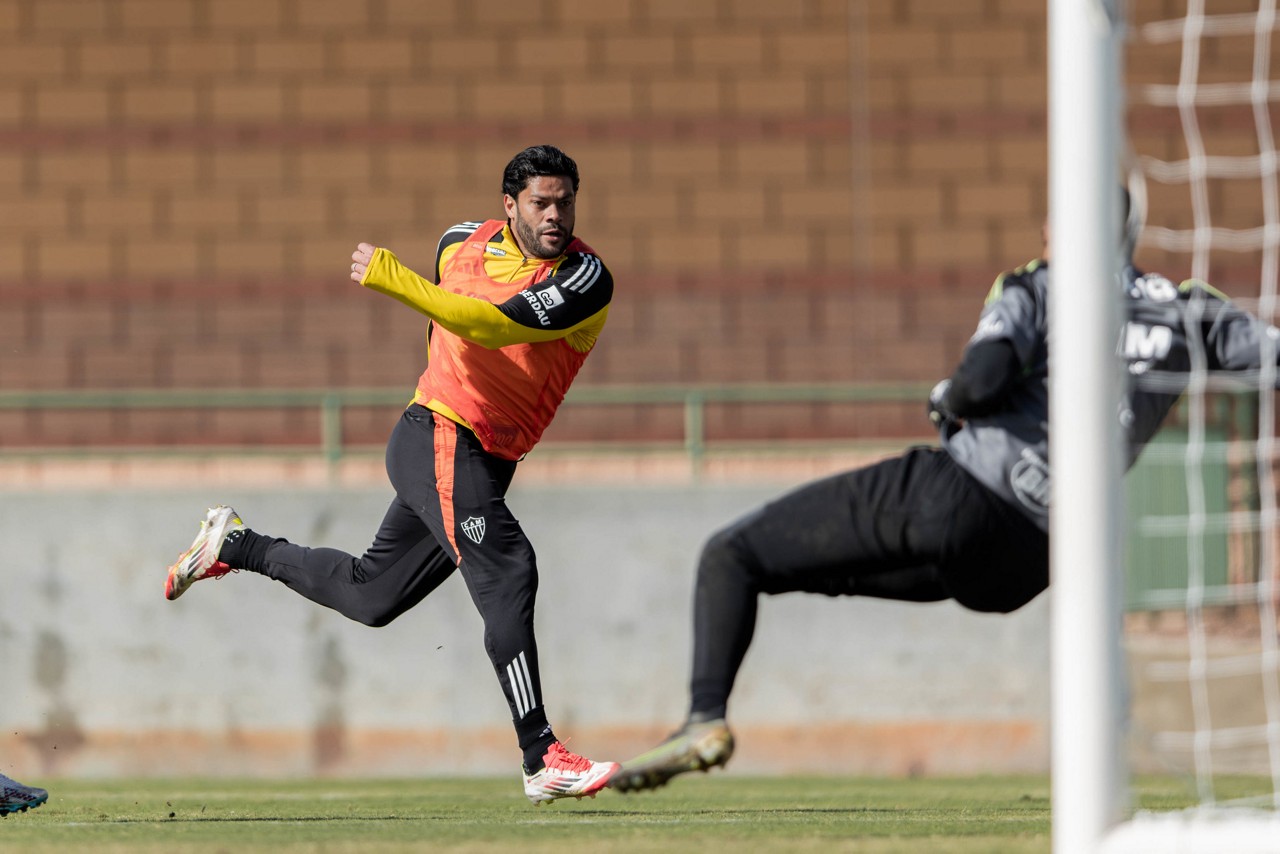 Hulk durante um dos treinamentos do Atlético nos Estados Unidos
