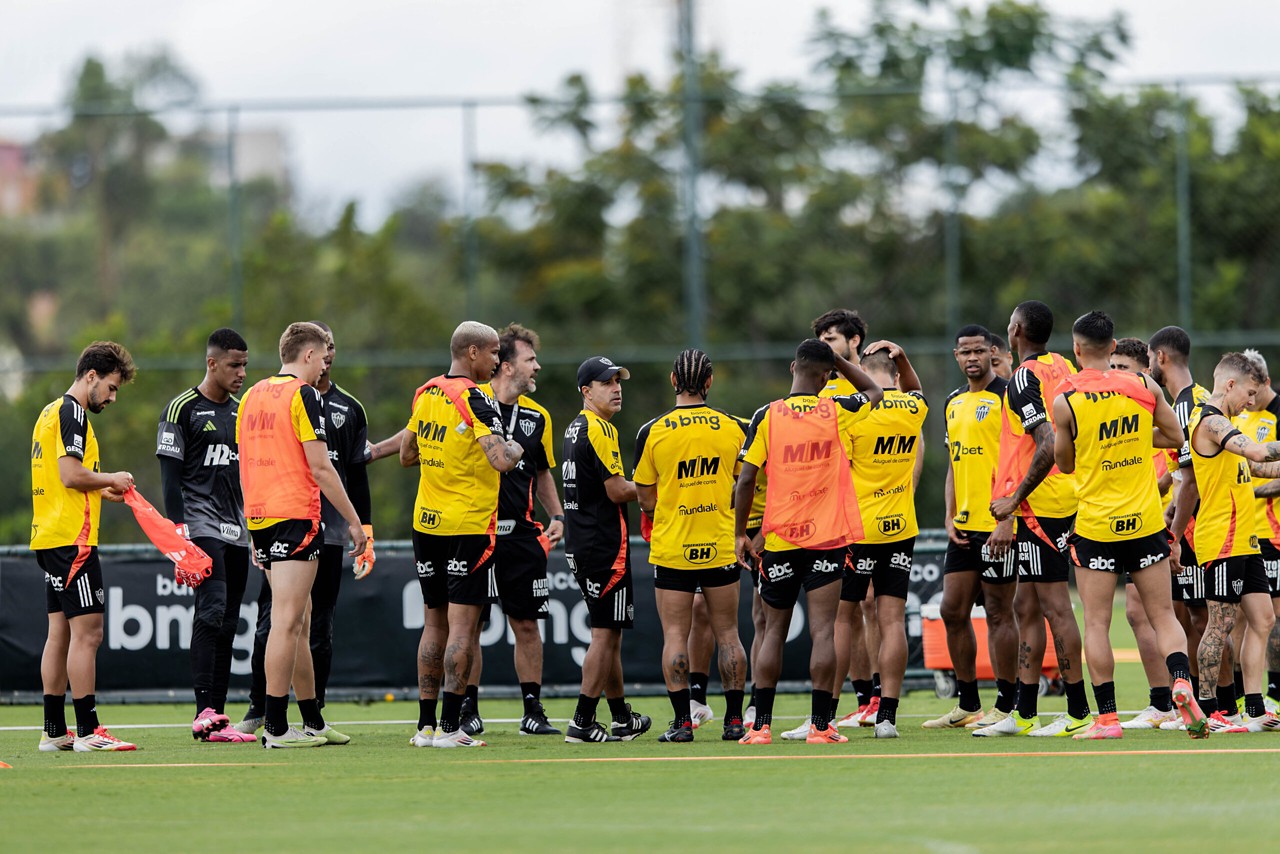 O Atlético não perdeu atletas para o duelo contra o Itabirito em relação ao time que enfrentou o Cruzeiro