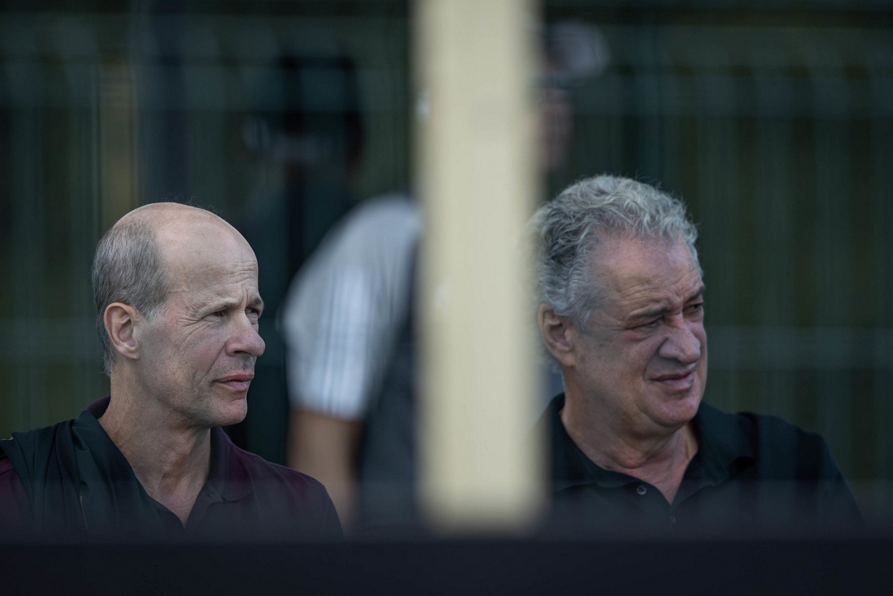 Um dos principais investidores da SAF atleticana, Ricardo Guimarães, e o presidente Sérgio Coelho