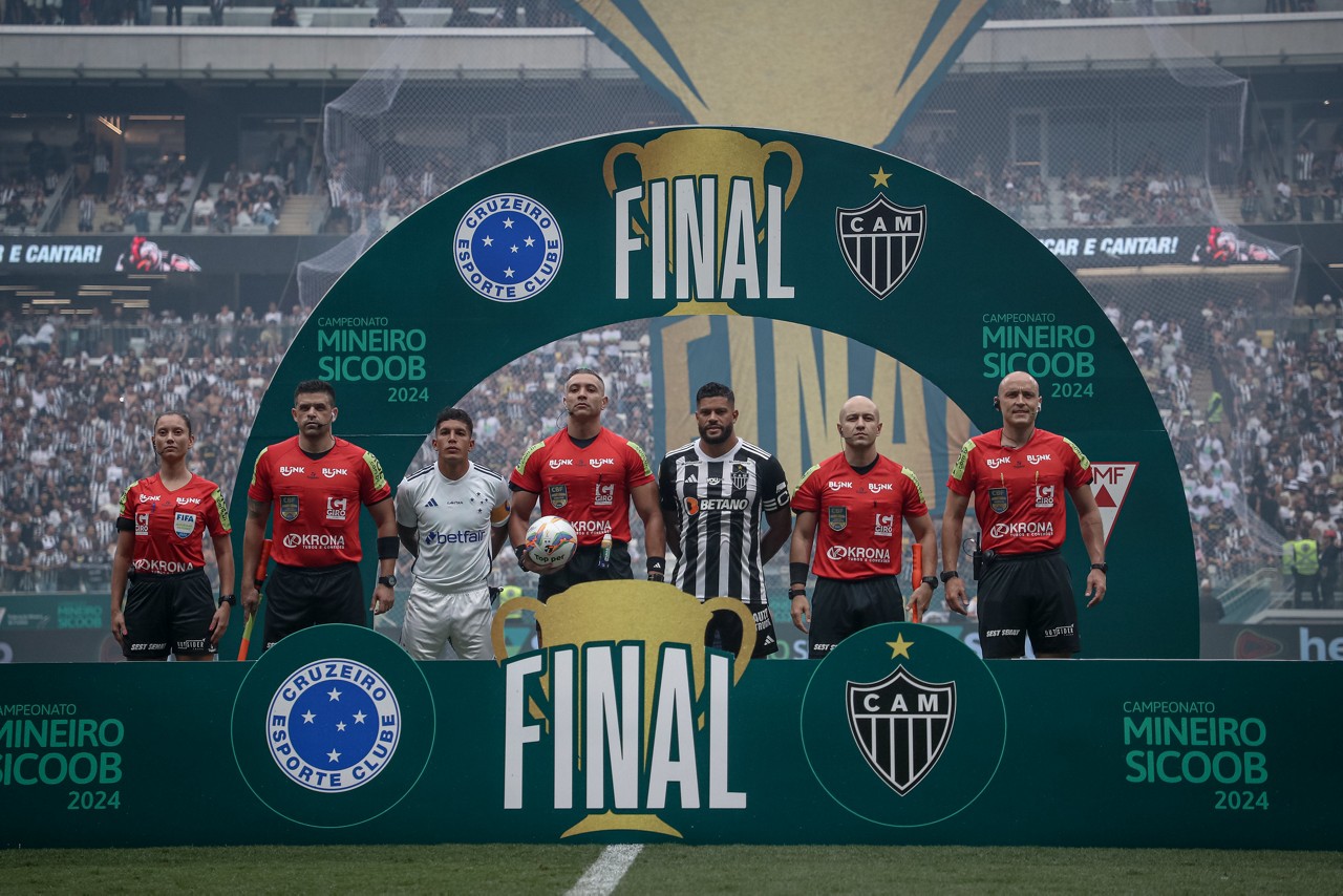 Felipe Fernandes de Lima apitou o primeiro jogo da final do Campeonato Mineiro de 2024 entre Atlético e Cruzeiro