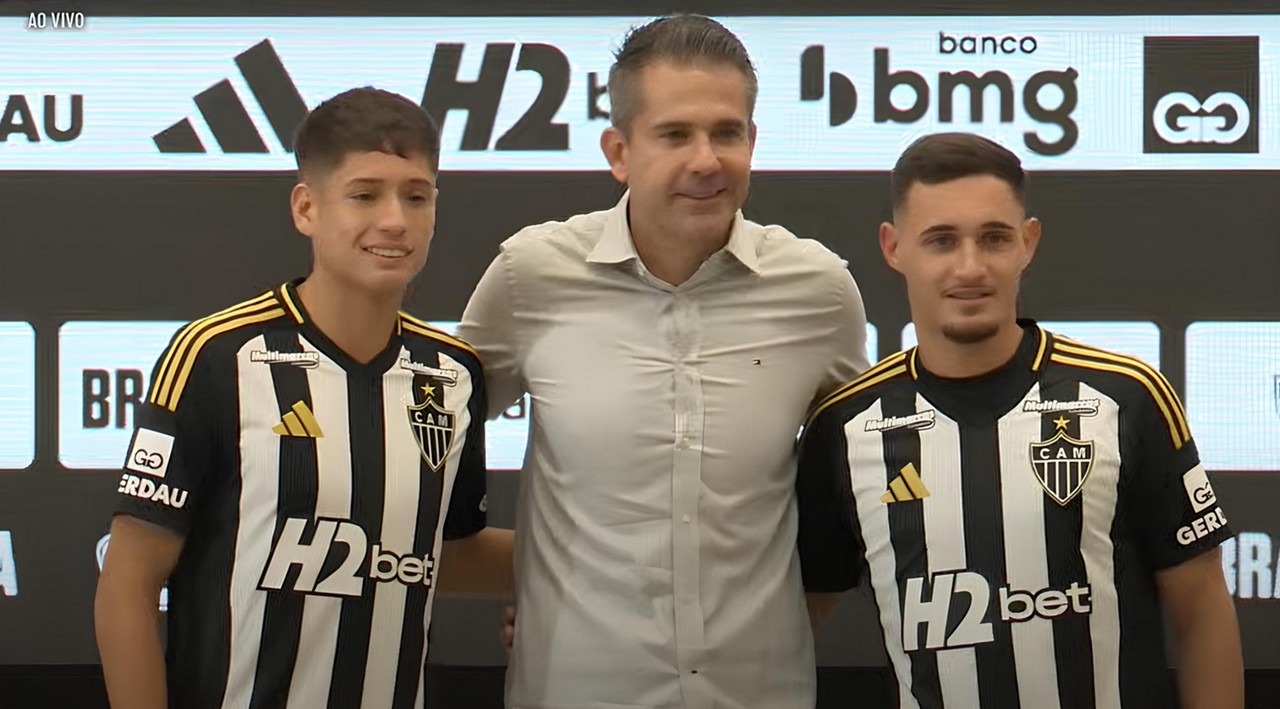 Atlético apresentou Iván Román e João Marcelo nesta sexta-feira (8/3)