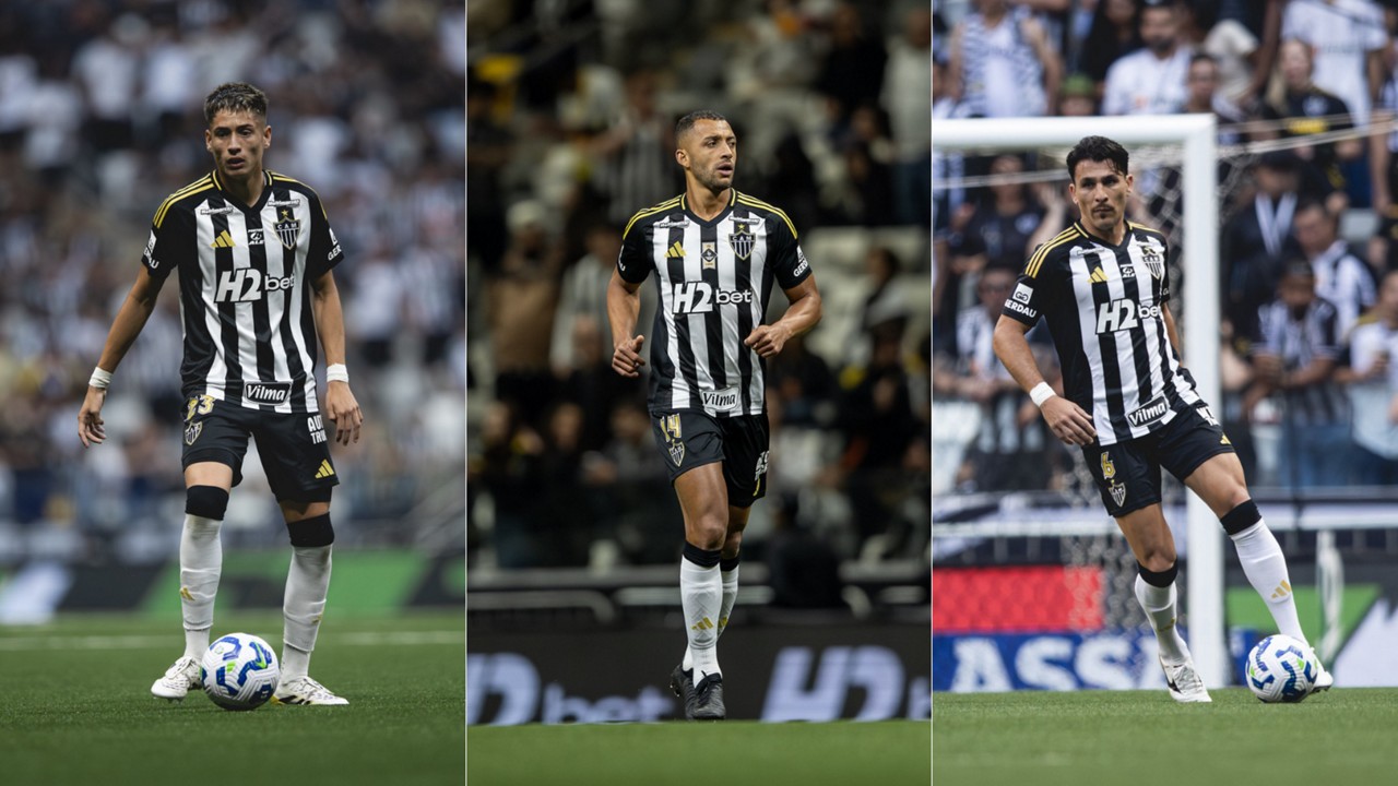 As únicas três opções de zagueiros do Atlético