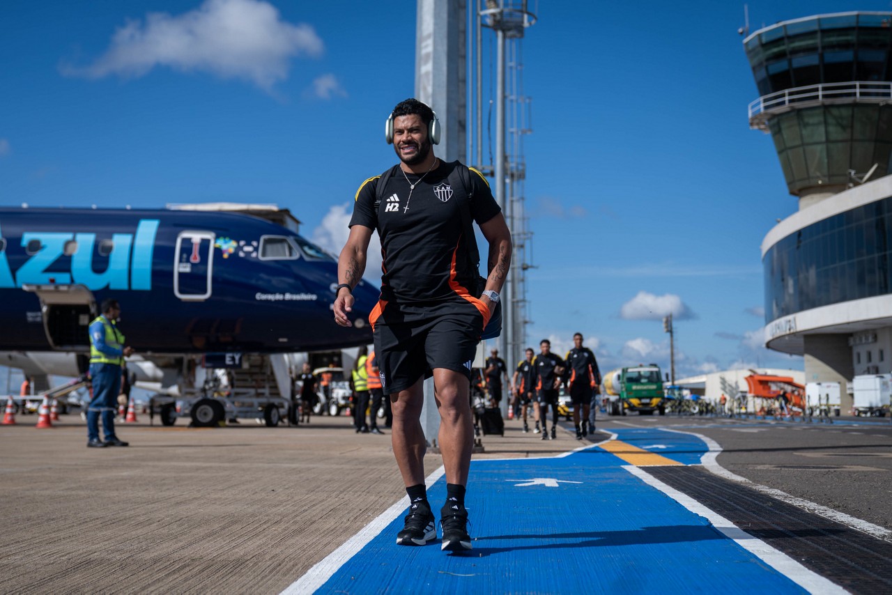 Hulk em viagem pelo Atlético