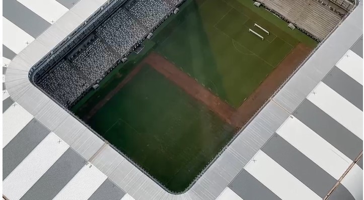 Atlético realiza troca do gramado da Arena MRV nesta semana