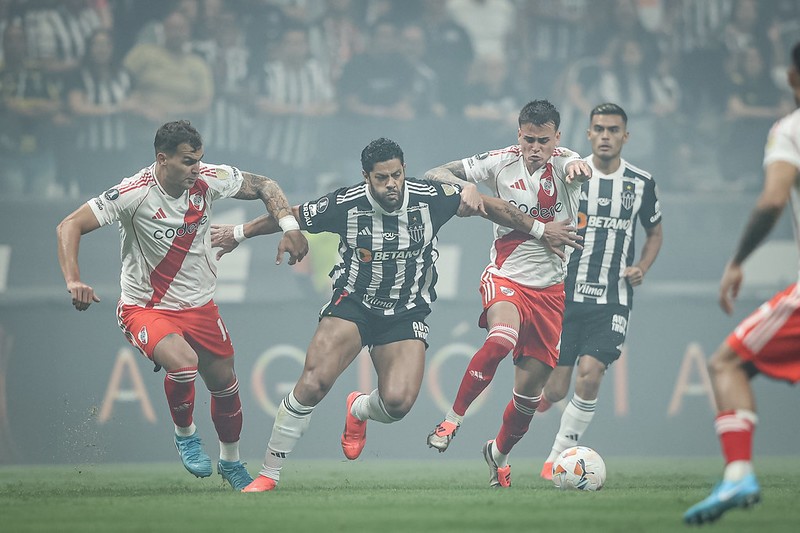 No primeiro jogo, na Arena MRV, o Atlético bateu o River por 3 a 0