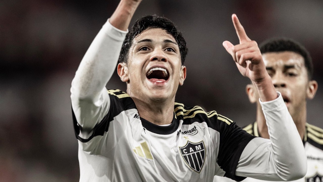 Índio celebra gol pelo Galo no Sub-17