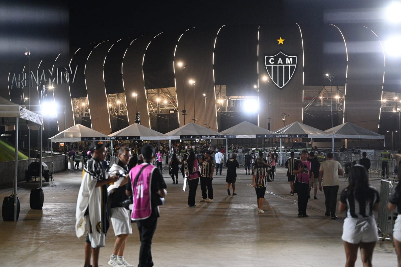 Movimentação baixa de torcedores na Arena MRV