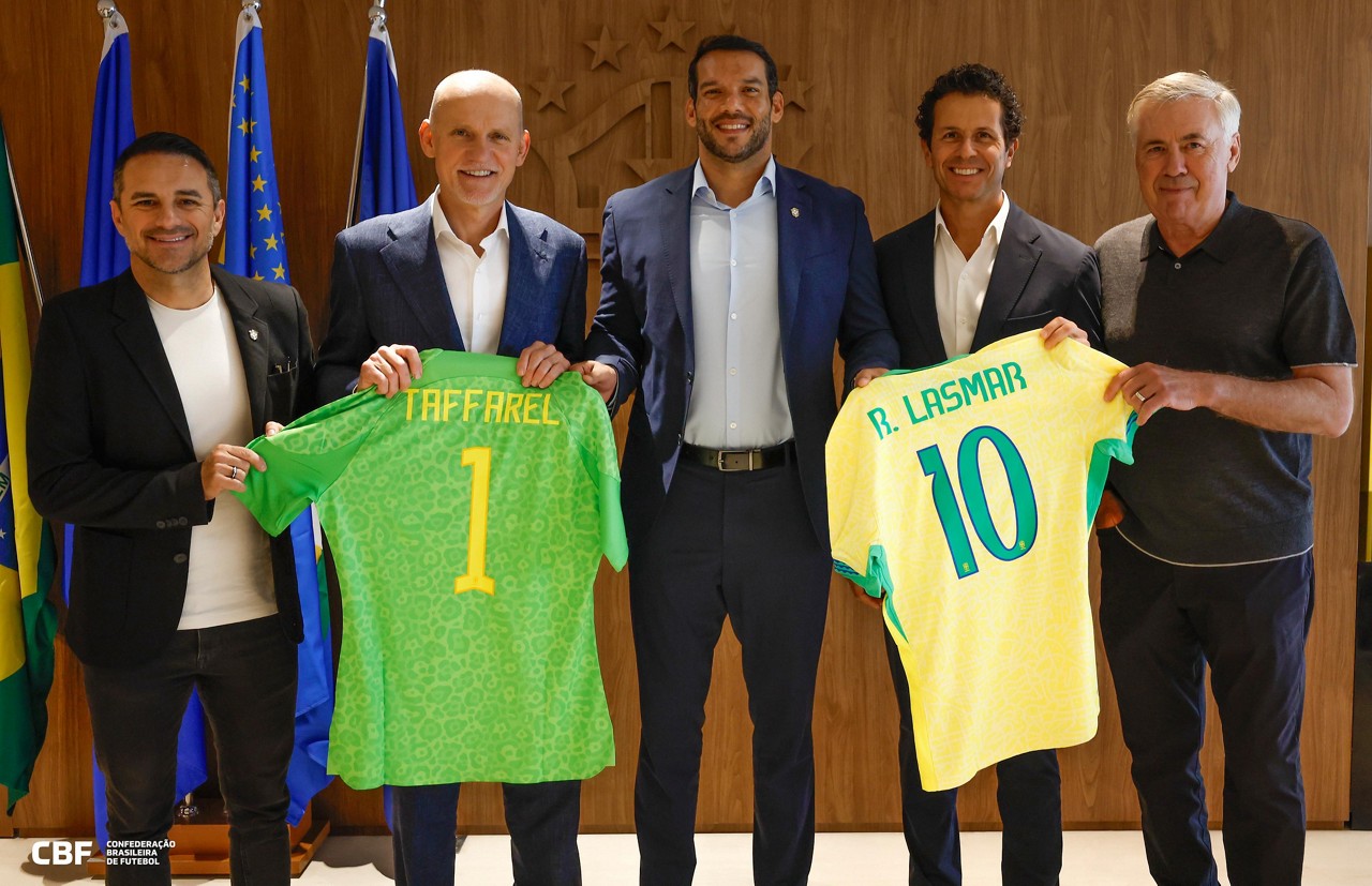 Taffarel e Dr. Rodrigo Lasmar na CBF