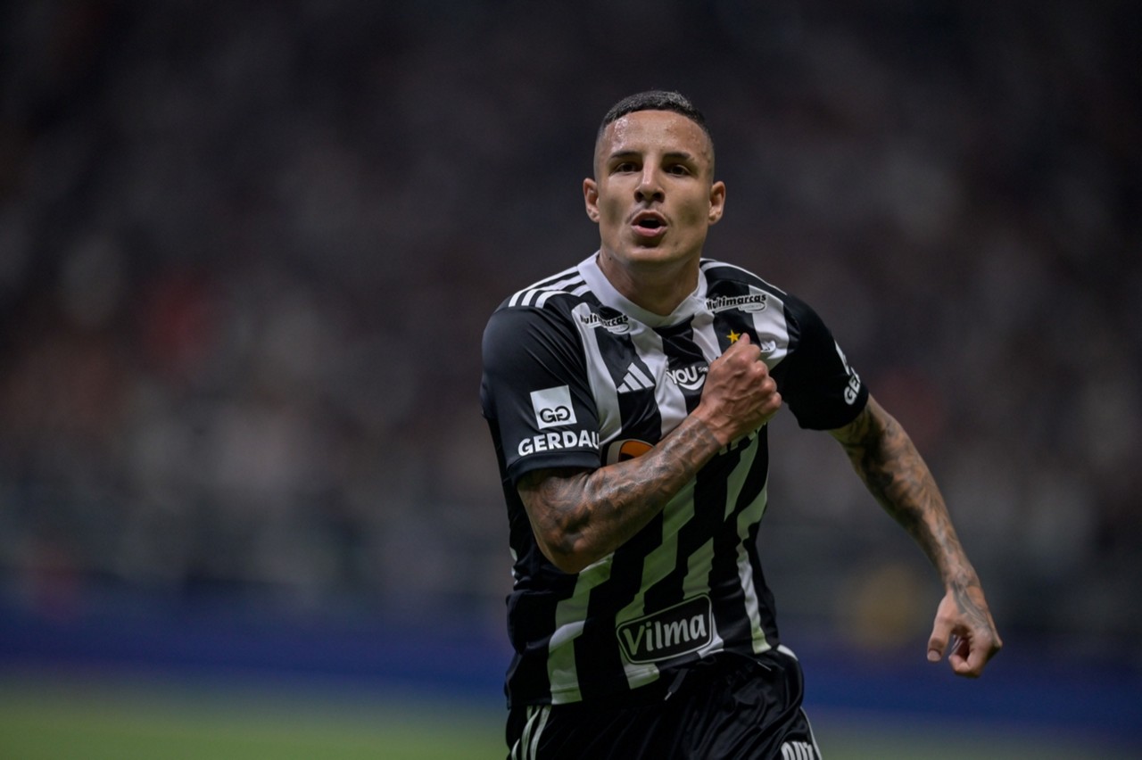 Arana marcou um dos gols do Galo na vitória sobre o Vasco, no jogo de ida da semifinal da Copa do Brasil