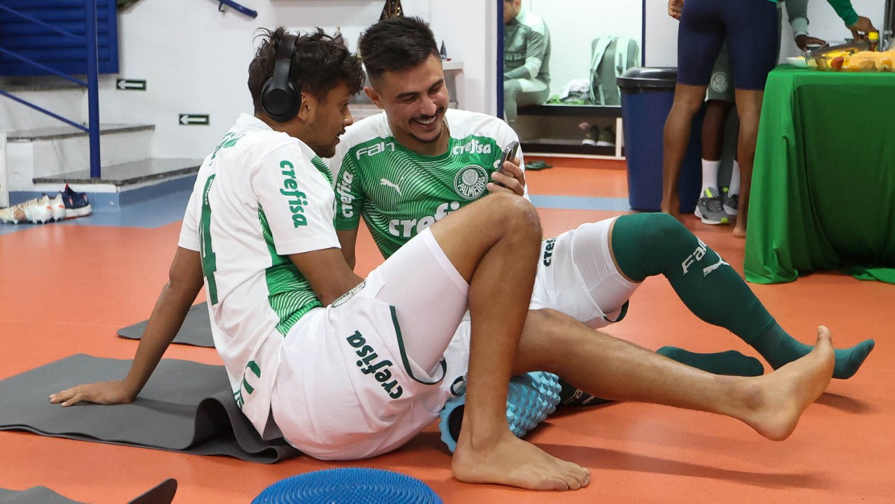 Gustavo Scarpa e William bigode jogaram juntos pelo Palmeiras