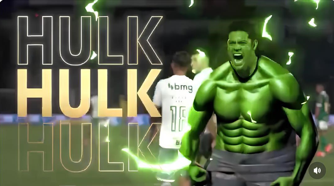 Hulk é tratado como o super-herói do Galo em chamada de jogo por TV argentina
