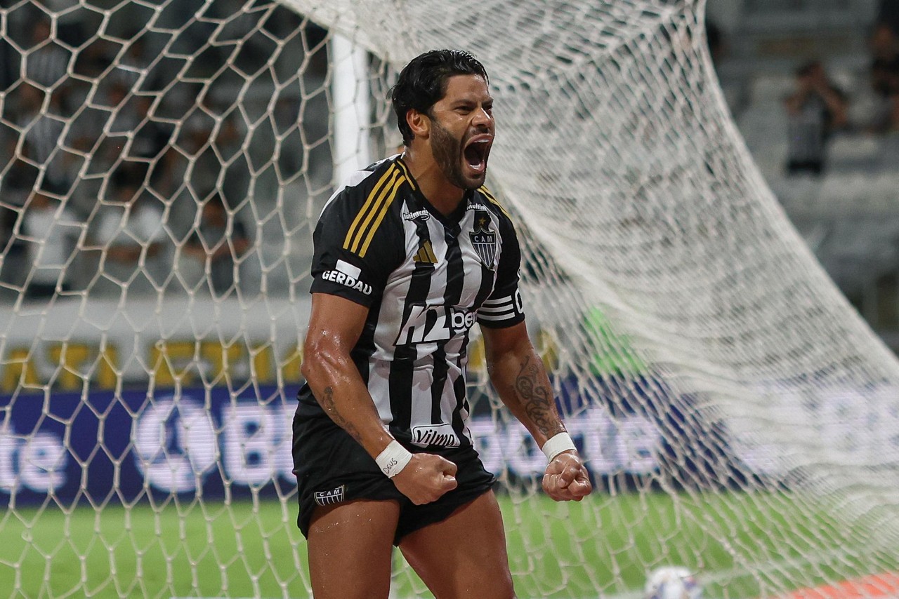 Hulk foi o autor do gol que deu a vitória ao Atlético