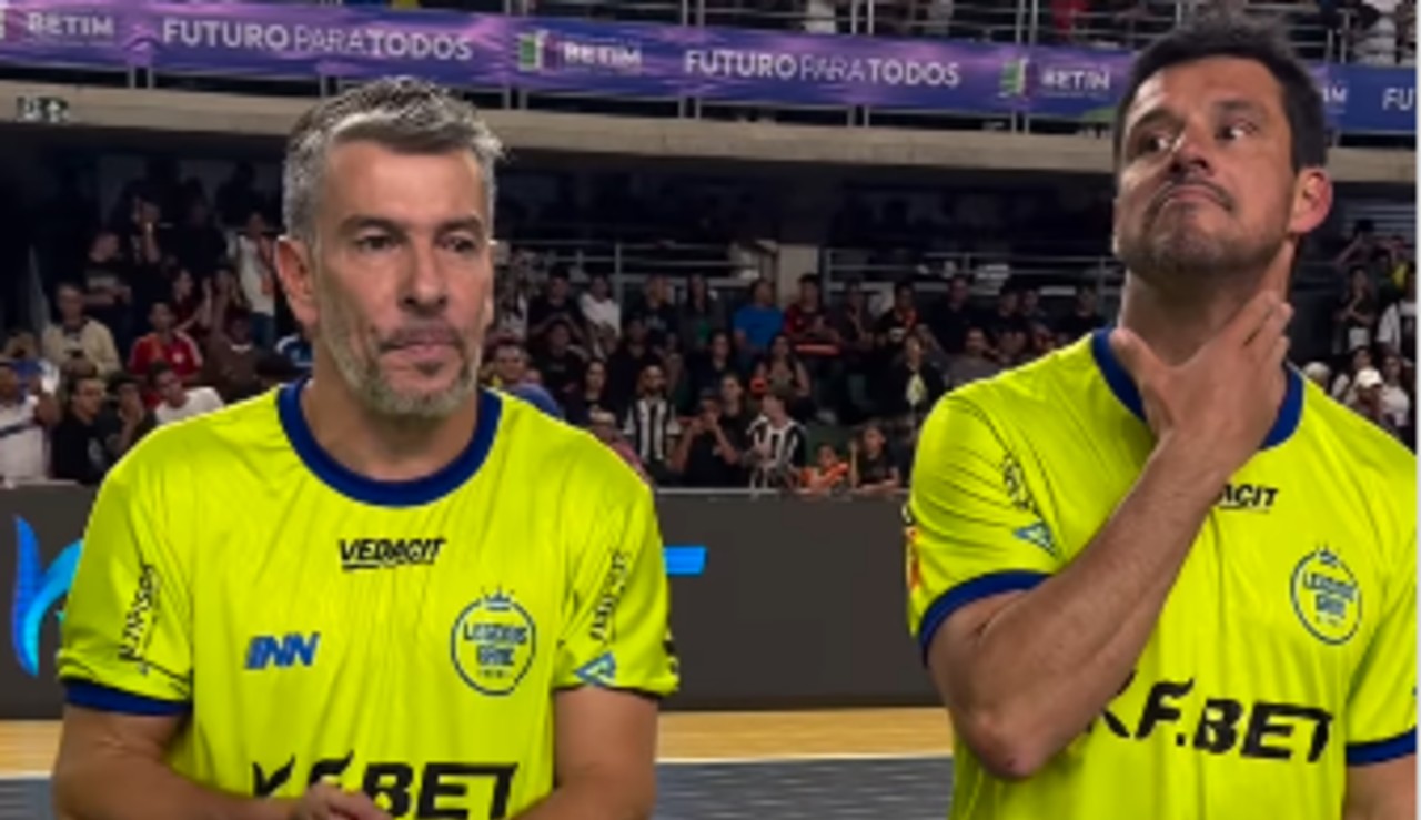 Leandro Donizete e Fabrício participaram do Legends Game Brasil em Betim