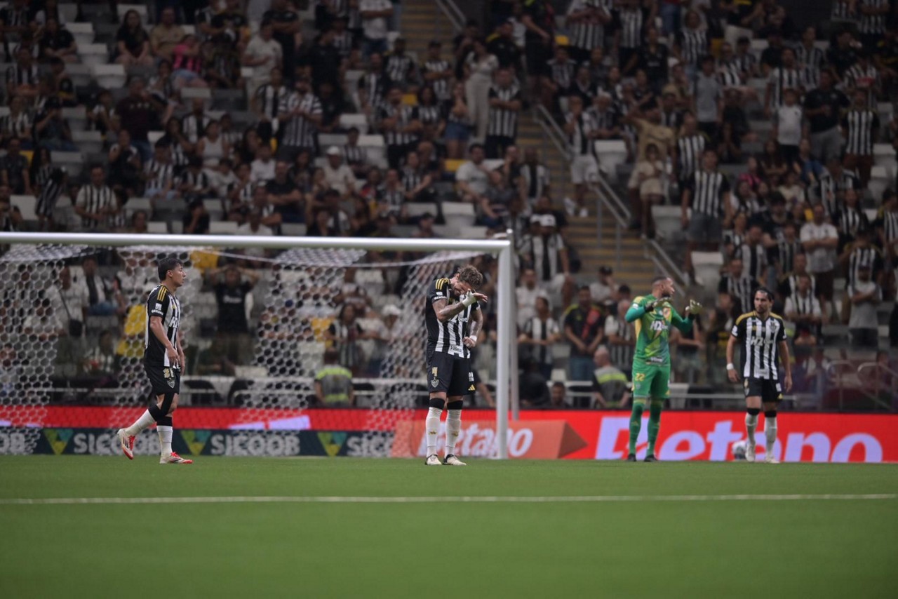 No primeiro jogo da "nova Arena", foi com emoção, mas o Galo venceu o Fluminense