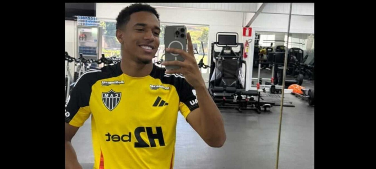 Colombiano Brahian Palacios posta foto na academia da Cidade do Galo