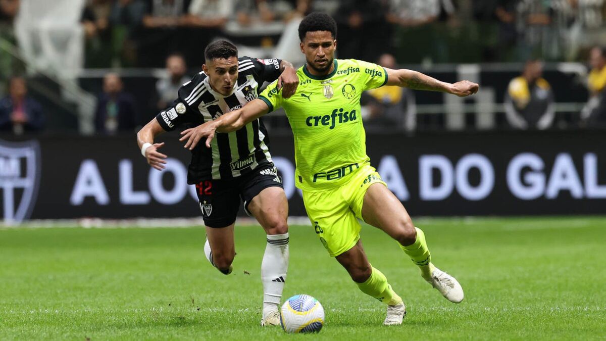 O Galo foi goleado pelo Palmeiras no jogo do primeiro turno do Brasileirão 2024 jogando na Arena MRV