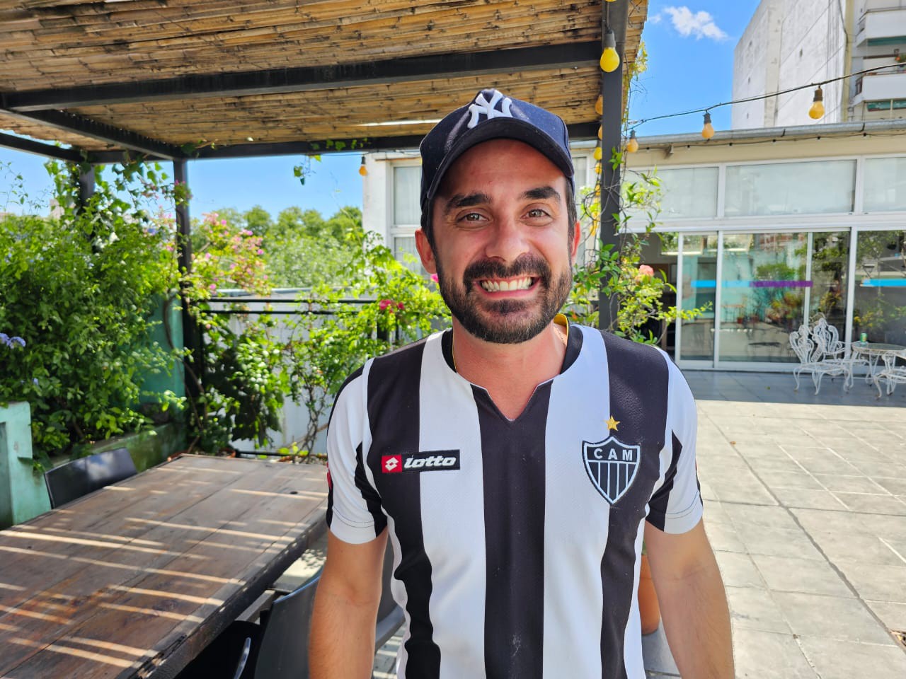 Pedro Vidal, engenheiro,  36 anos, viajou de carro para a Argentina 