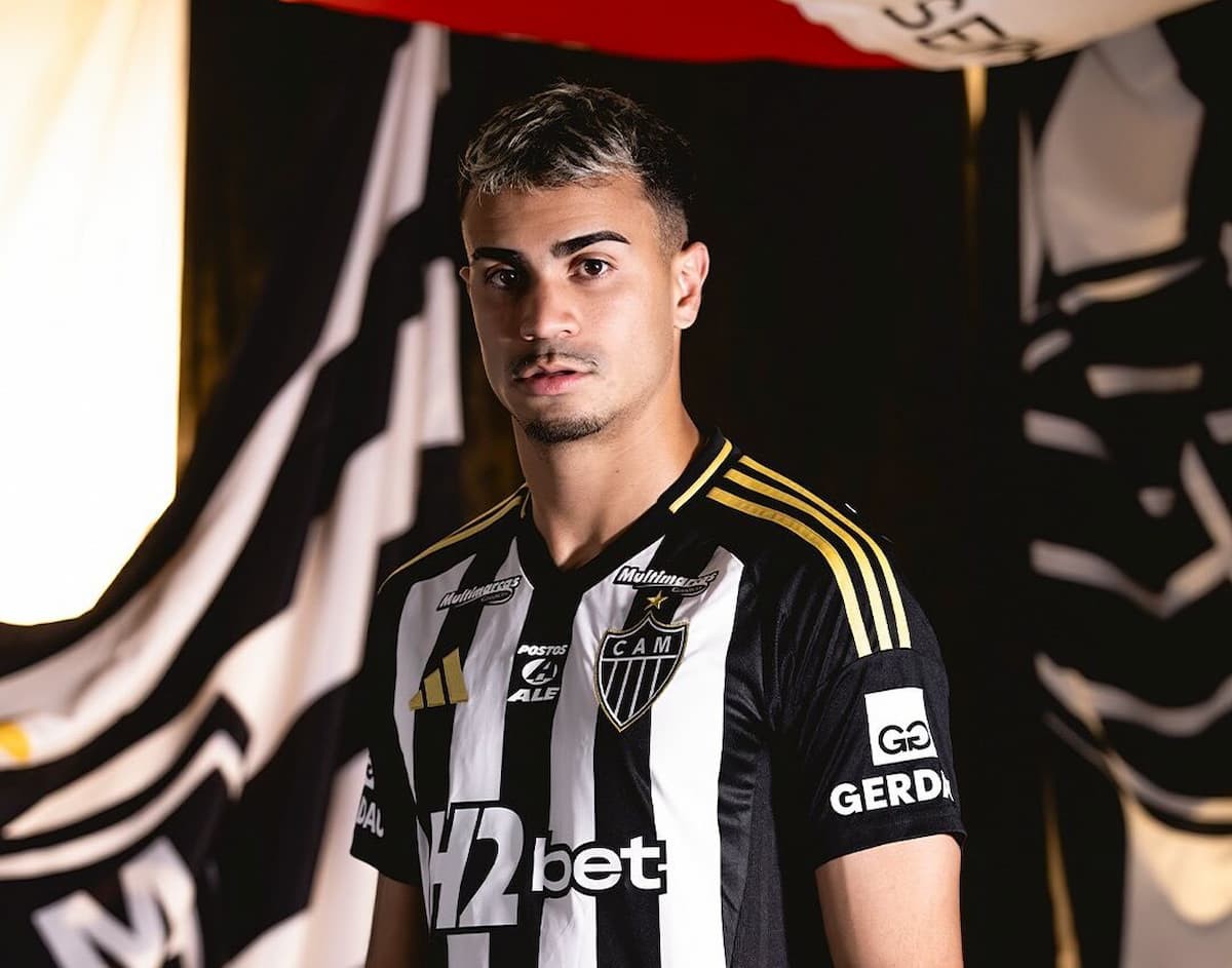 Meia-atacante Reinier tem 23 anos e assinou com o Galo até o fim de 2029