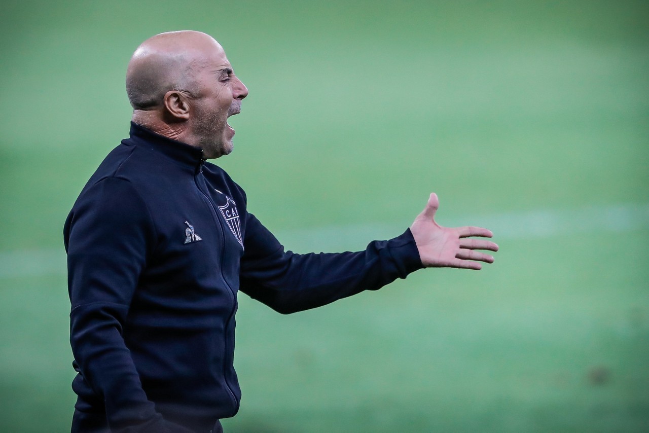Sampaoli comandou o Galo na temporada 2020 sem torcida