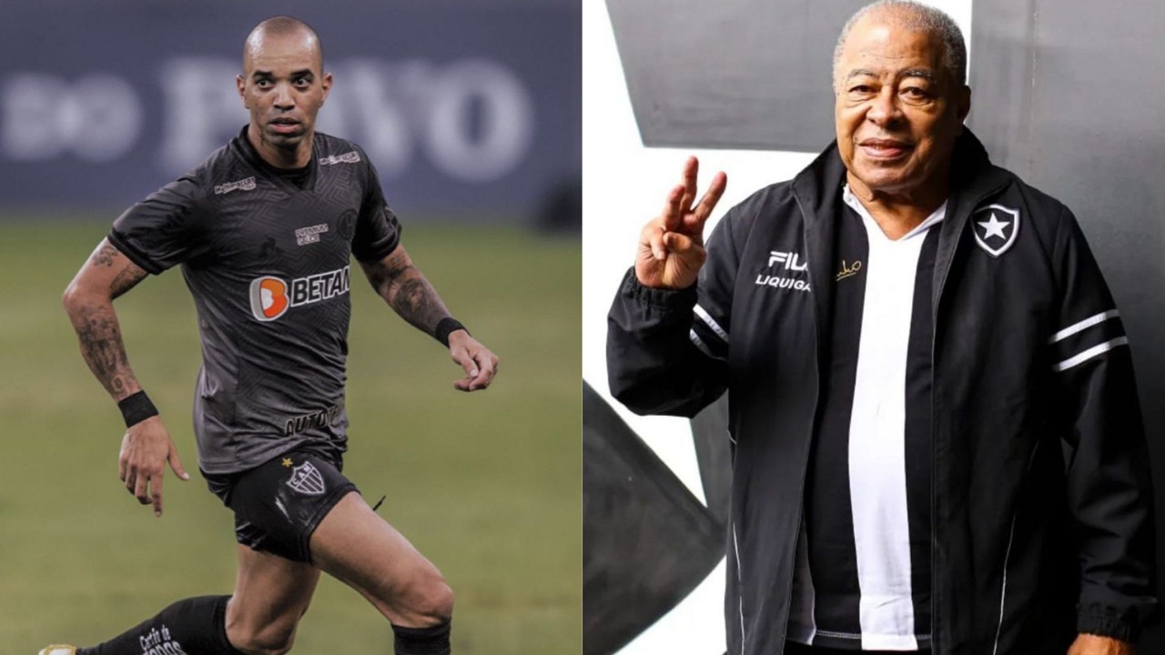 Ídolos de Atlético e Botafogo, Diego Tardelli e Jairzinho irão entrar com a taça da Libertadores