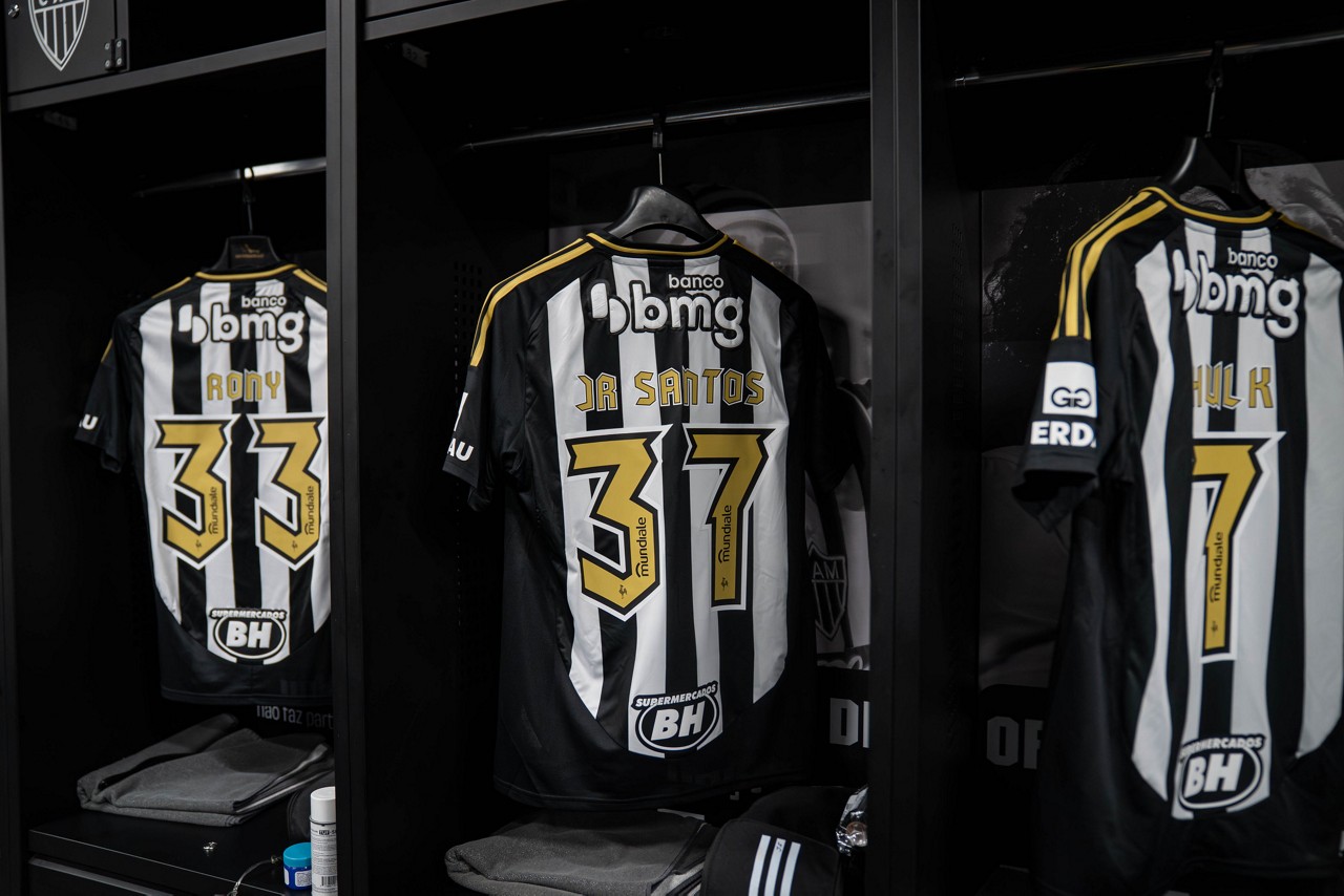 Vestiário do Atlético na Arena MRV