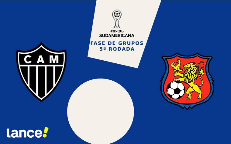 Atlético-MG x Caracas (Arte/Lance)