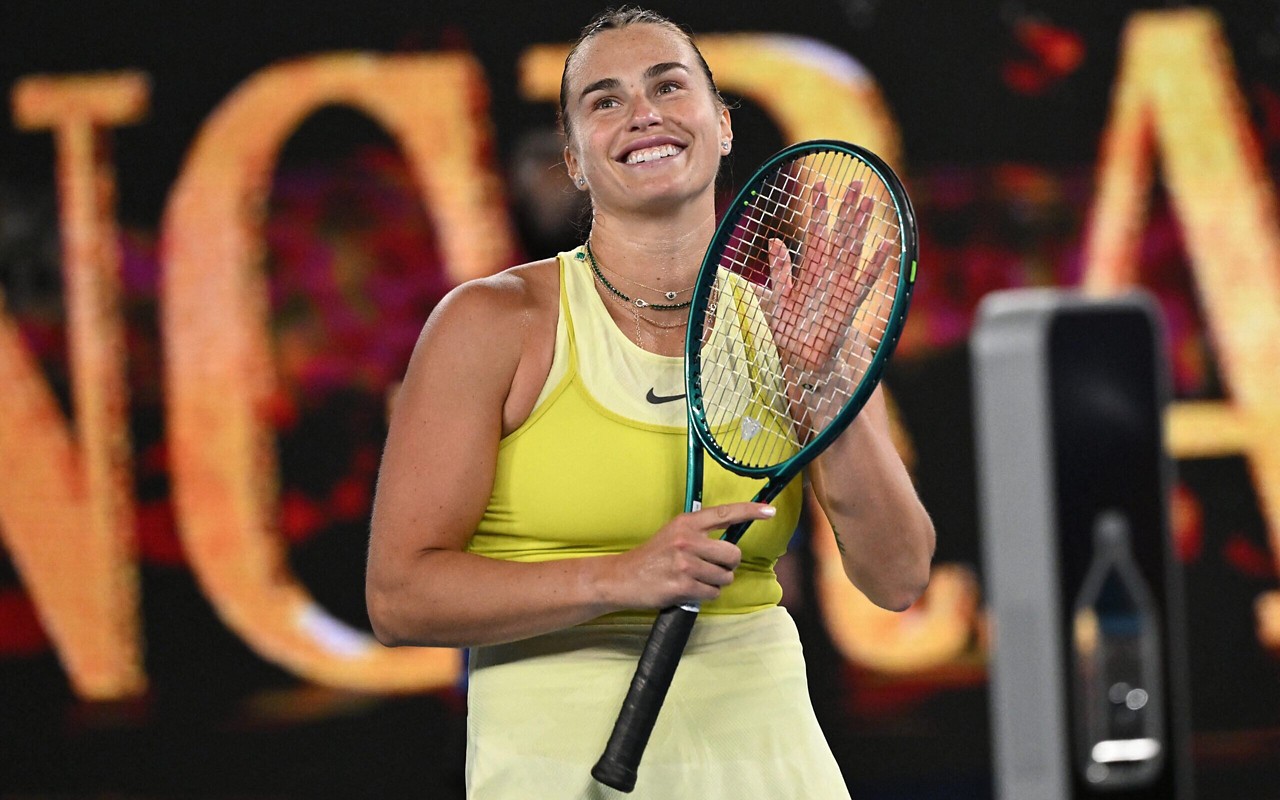 Caso vença o Australian Open, Aryna Sabalenka conquistará o quarto Grand Slam da carreira (Foto: William West/AFP)