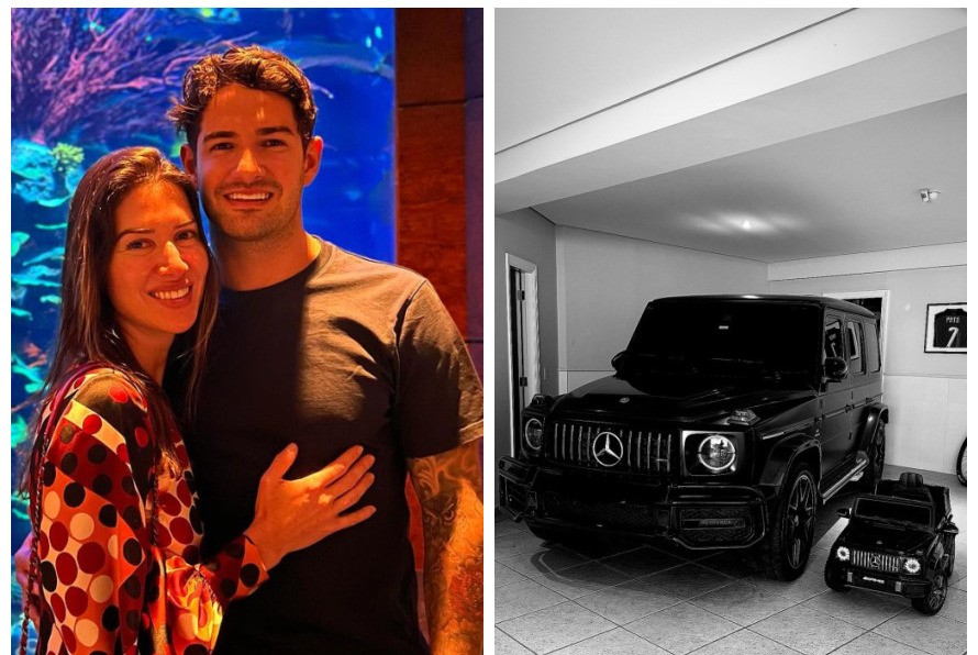 Alexandre Pato e Rebeca Abravanel são pais do pequeno Benjamin, de 9 meses