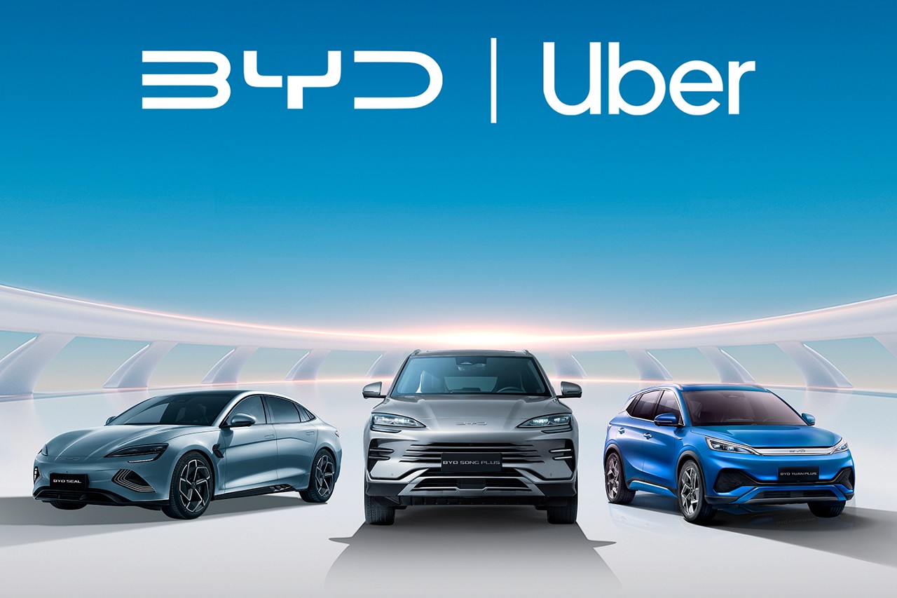 BYD e Uber firmaram parceria para eletrificação de frota