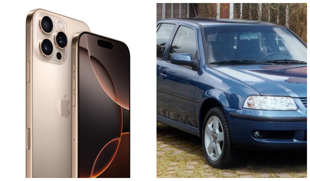 Pelo preço de um iPhone 16 Pro Max é possível comprar modelos campeões de vendas entre os carros usados