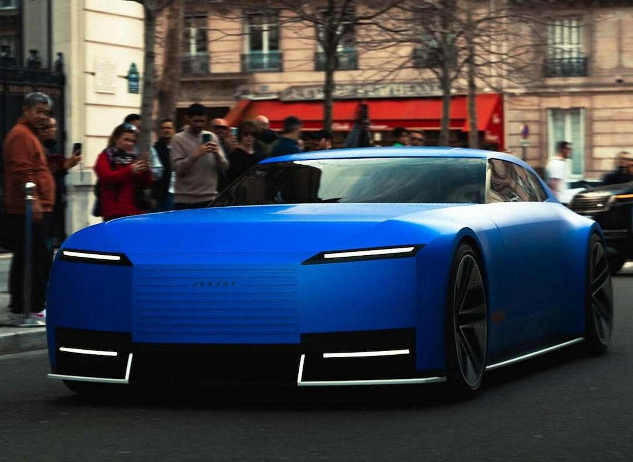Jaguar Type 00 fez sua primeira aparição pública nesta semana, no Paris Fashion Week