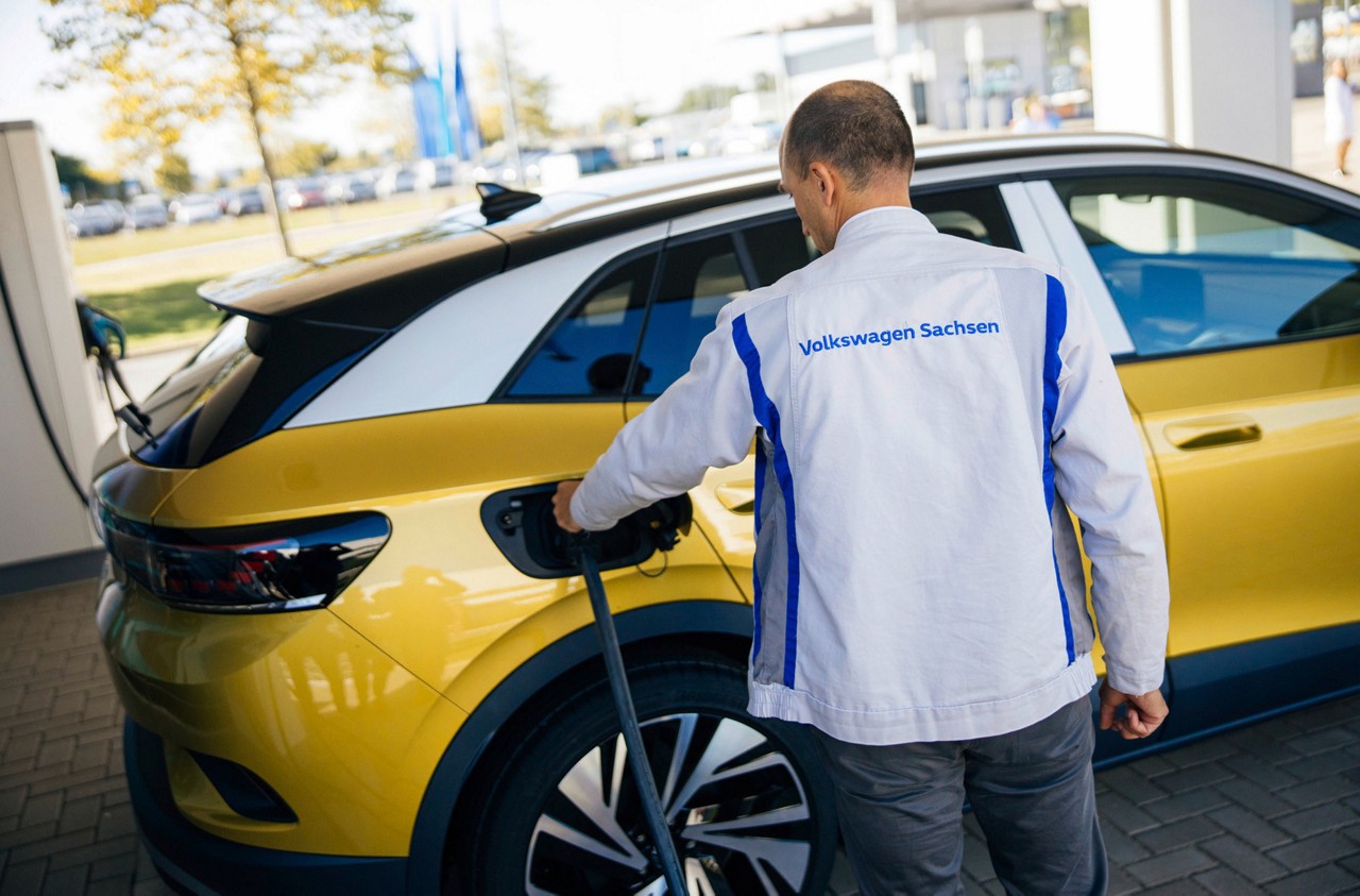 Produktion des VW ID4 / ID Crozz am 18.09.2020 bei Volkswagen Sachsen in Zwickau . Foto: Oliver Killig

