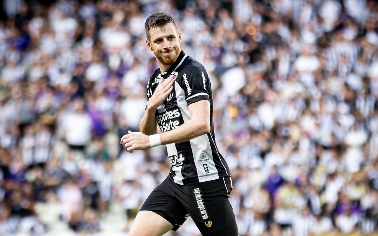 Aylon na partida entre Ceará e RB Bragantino, pelo Brasileirão (Foto: Gabriel Silva/Ceará SC)