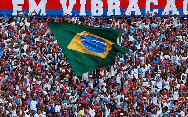 Torcida do Bahia na Arena Fonte Nova (Foto: Felipe Oliveira/ EC Bahia)