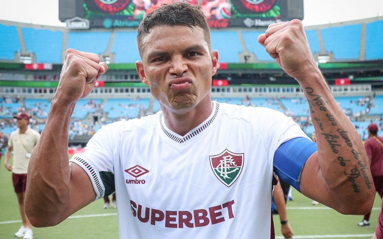 Thiago Silva celebra vitória do Fluminense no Mundial (Foto: Reprodução)