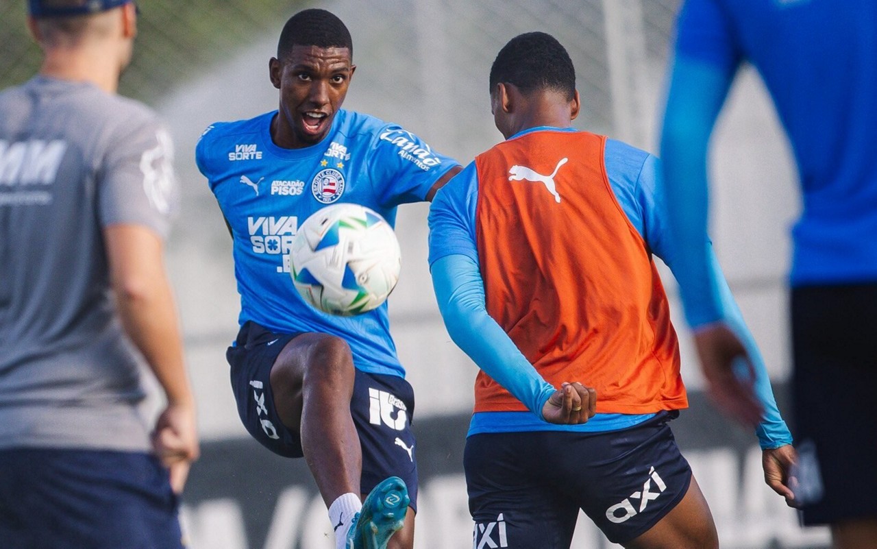 Treino do Bahia no CT Joaquim Grava (Foto: Letícia Martins / EC Bahia)