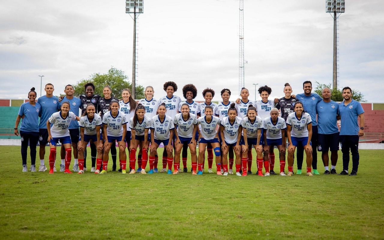 Elenco feminino do Bahia. (Foto: Letícia Martins/EC Bahia)