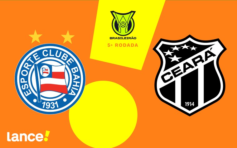 Bahia e Ceará se enfrentam pelo Campeonato Brasileiro (Foto: Arte/Lance)