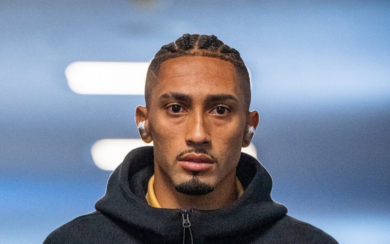 Raphinha, do Barcelona, antes de partida contra o Celta de Vigo, em La Liga (Foto: Divulgação / Barcelona)