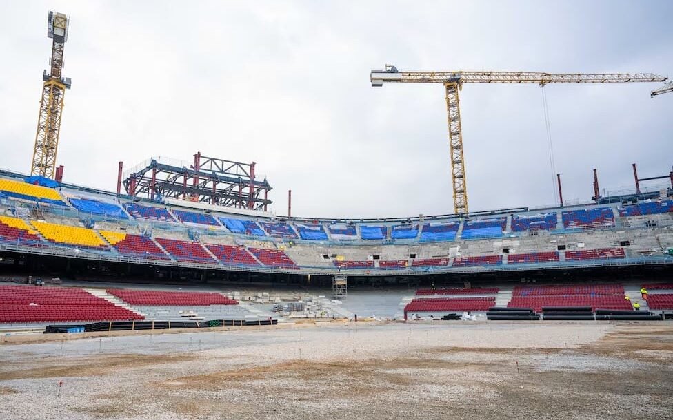 Obras estão atrasadas no Camp Nou (Foto: Barcelona/Victor Salgado EFE)