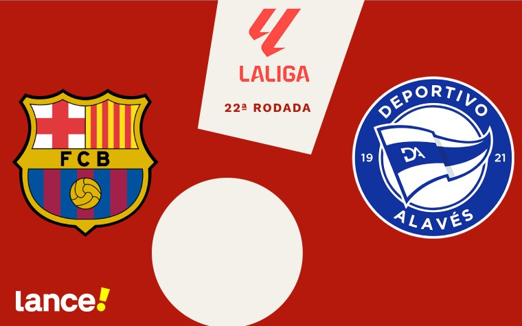 Barcelona e Alavés se enfrentam pela 22ª rodada de La Liga (Arte: Lance!)