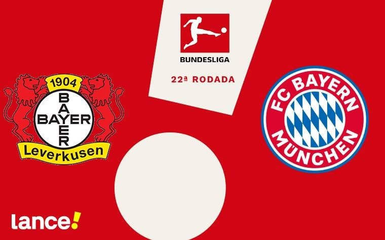 Leverkusen e Bayern: 22ª rodada da Bundesliga (Foto: Arte/Lance!)