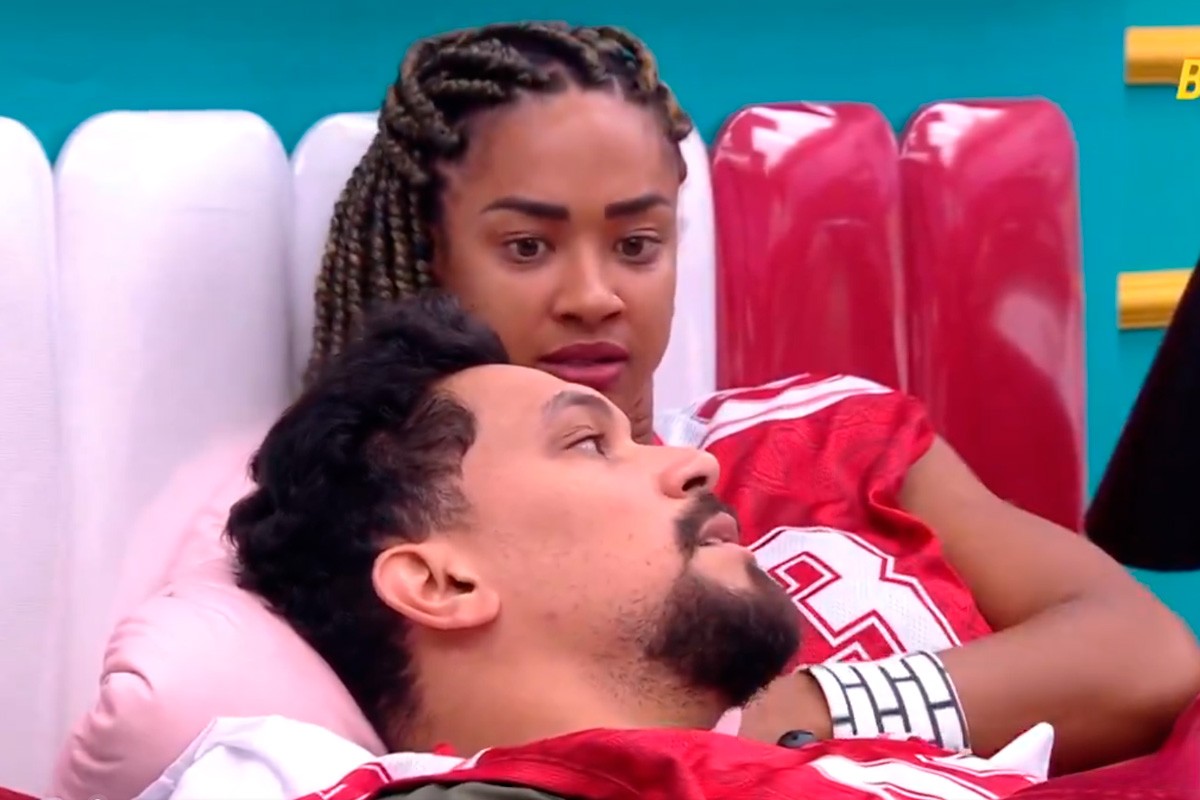 Aline e Vinícius no BBB 25