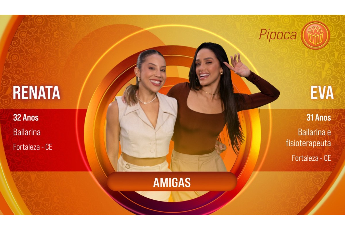 Renata e Eva são amigas, de Fortaleza, e estão no BBB 25