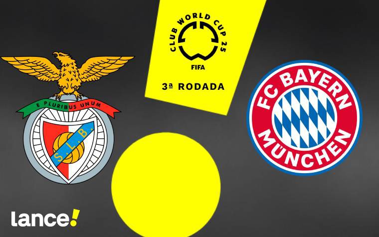 Benfica x Bayern de Munique: 3ª rodada do Grupo C do Mundial de Clubes da Fifa (Foto: Arte/Lance!)
