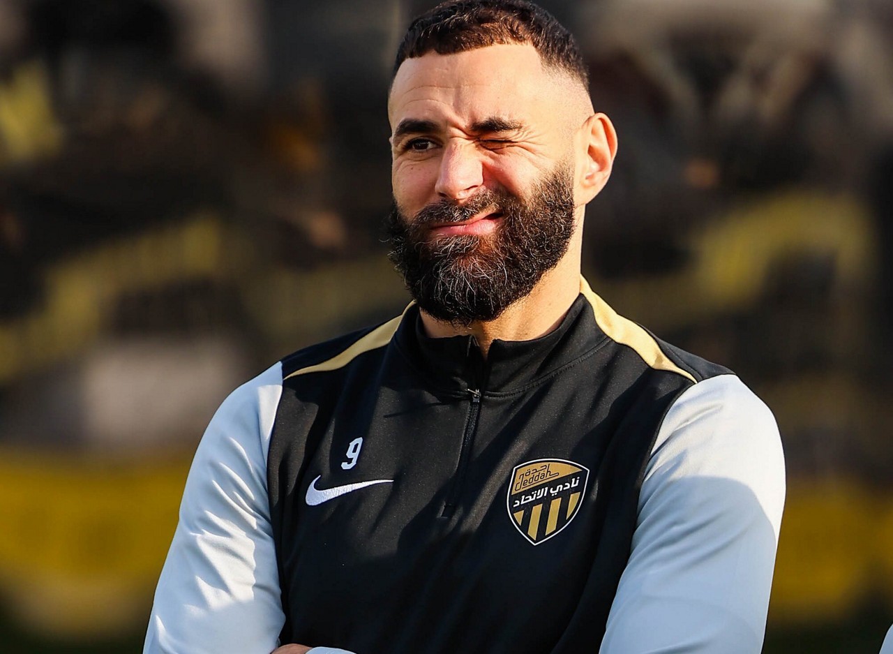 Karim Benzema pelo Al-Ittihad (Foto: Divulgação/Al-Ittihad)